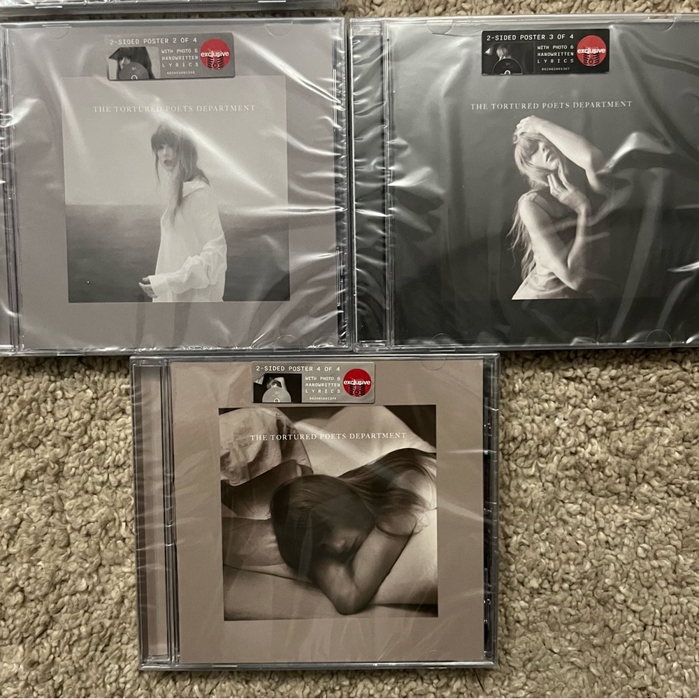Taylor Swift The Tortured Poets Department 3 Set CD Collection Target Excl. NWT